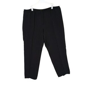 Eileen Fisher Black Womens Pants L Elastic Waist Lightweight